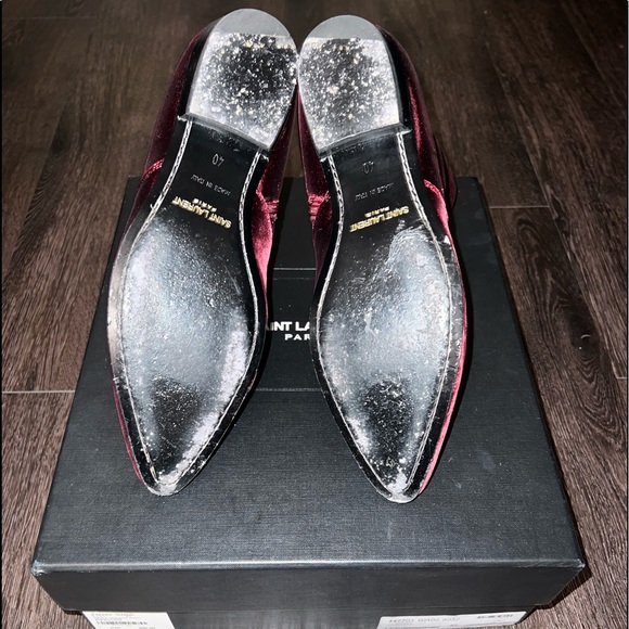 Saint Laurent Burgundy Boot SZ 40 EU - Picture 5 of 5